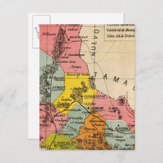 San Luis Potosi, Mexico Briefkaart (Voorkant / Achterkant)