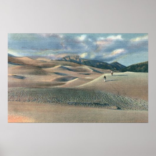 San Luis Valley, Colorado - Great Sand Dunes Poster (Voorkant)