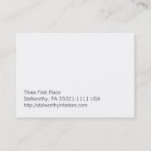 San Luis Valley na de regen Visitekaartje (Achterkant)