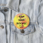 San Man Rocks II ChicaGo! 2007 Ronde Button 7,6 Cm (In situ)