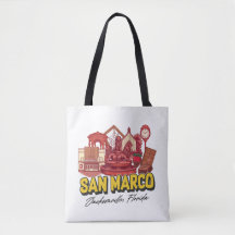 San Marco Buurt Canvas tas