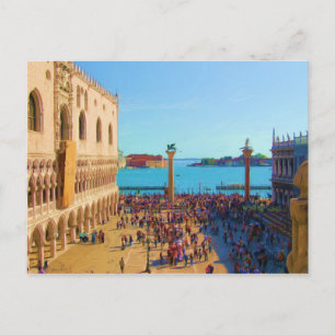 San Marco Piazza - Venezia Italia Briefkaart