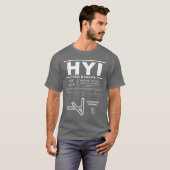San Marcos Regional Airport HYI T-Shirt (Voorkant volledig)