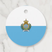 San-Marinese vlag Bedankjes Labels (Achterkant)