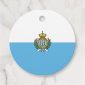 San-Marinese vlag Bedankjes Labels (Voorkant)
