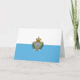 San-Marinese vlag Bedankkaart