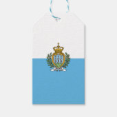 San-Marinese vlag Cadeaulabel (Voorkant)