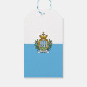 San-Marinese vlag Cadeaulabel (Achterkant)