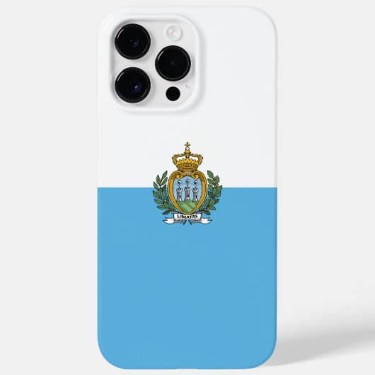 San-Marinese vlag Case-Mate iPhone Case (Achterkant)