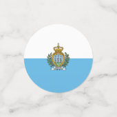 San-Marinese vlag Confetti (Kleine voorkant)