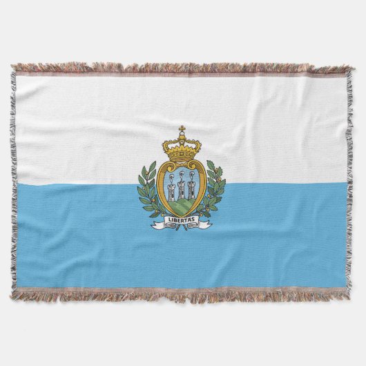San-Marinese vlag Deken (Voorkant)