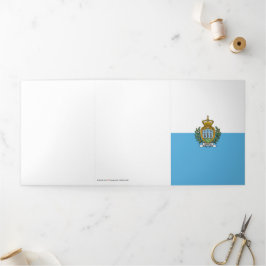 San-Marinese vlag Drieluik Kaart