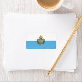 San-Marinese vlag Etiket (Insitu)