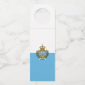 San-Marinese vlag Flessenhanger (Voorkant)