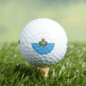 San-Marinese vlag Golfballen (Insitu Shirt)