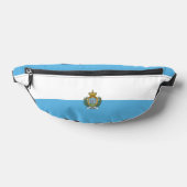 San-Marinese vlag Heuptasje (Liggend)