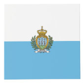 San-Marinese vlag Kubus (Rechts)