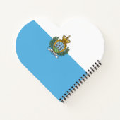 San-Marinese vlag Notitieboek (Achterkant)