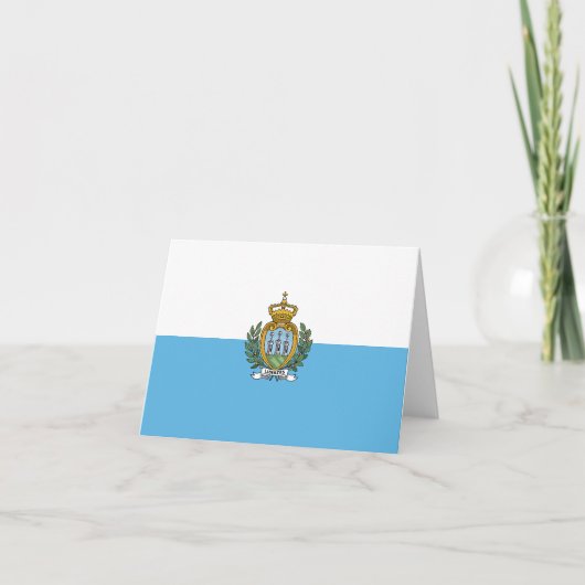 San-Marinese vlag Notitiekaartje (Voorkant)