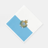 San-Marinese vlag Servet (Hoek)