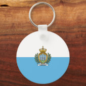 San-Marinese vlag Sleutelhanger (Achterkant)