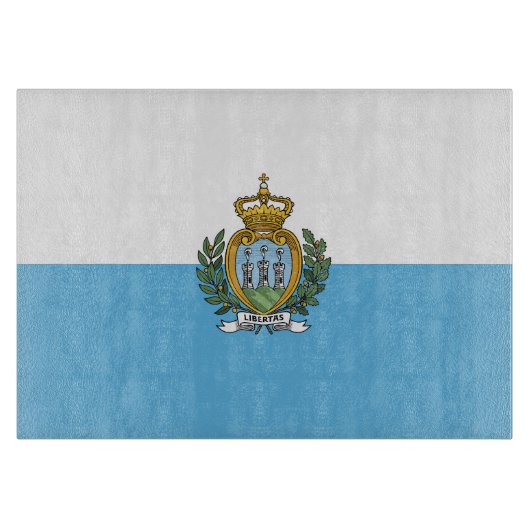 San-Marinese vlag Snijplank (Voorkant)