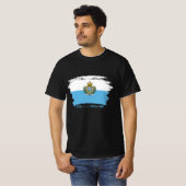 San-Marinese vlag T-shirt (Voorkant volledig)
