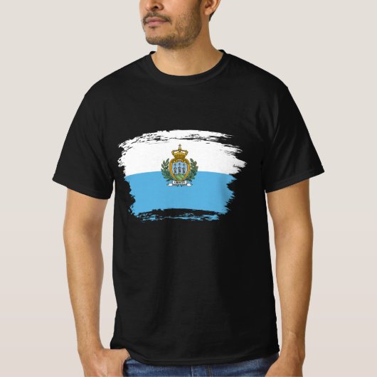 San-Marinese vlag T-shirt (Voorkant)