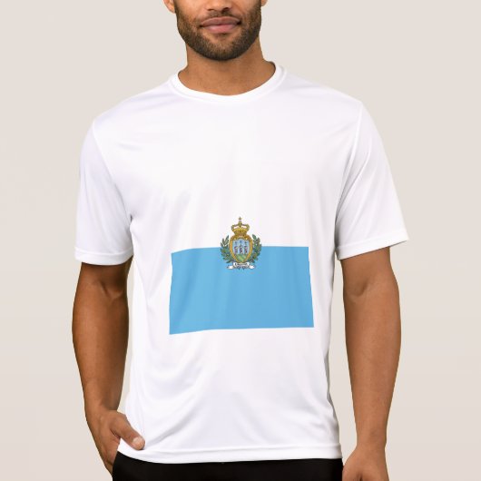 San-Marinese vlag T-shirt (Voorkant)