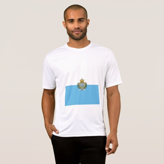 San-Marinese vlag T-shirt (Voorkant volledig)