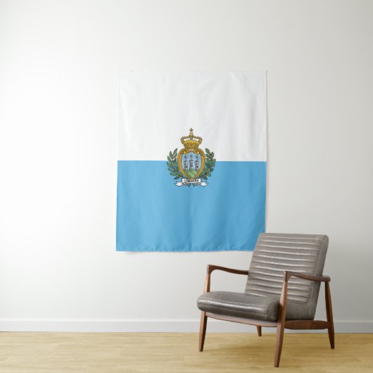 San-Marinese vlag Wandkleed (In situ)