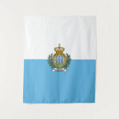 San-Marinese vlag Wandkleed (Voorkant)