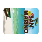 San Marino Beach reisposter Magneet (Horizontaal)