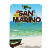 San Marino Beach reisposter Magneet (Verticaal)