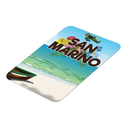 San Marino Beach reisposter Magneet (Linkerzijde)