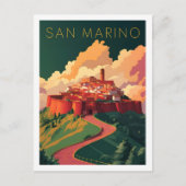 San Marino Beroemde Reisplaats Briefkaart (Voorkant)