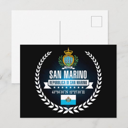 San Marino Briefkaart (Voorkant / Achterkant)