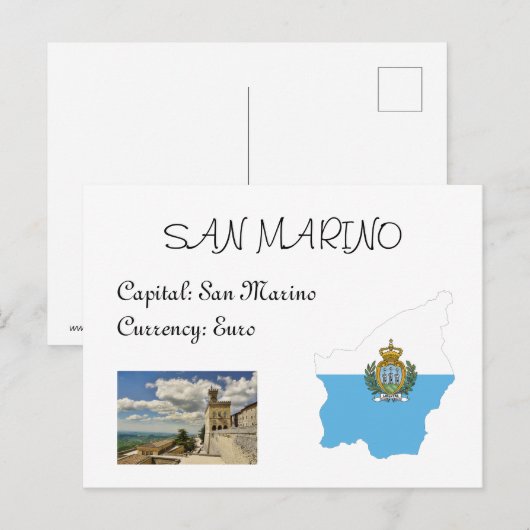 San Marino Briefkaart (Voorkant / Achterkant)