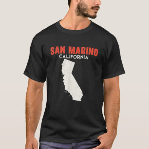 San Marino California USA State America Travel Cal T-shirt