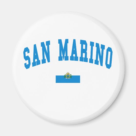 San Marino College Stijl Magneet (Voorkant)