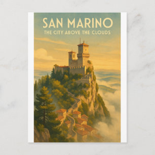 San Marino – De Stad Boven de Wolken Briefkaart
