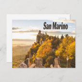 San Marino Europe Drie Towers Briefkaart (Voorkant / Achterkant)