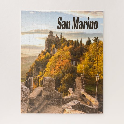 San Marino Europe Drie Towers Legpuzzel (Verticaal)