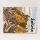 San Marino Europe Drie Towers Legpuzzel (Horizontaal)