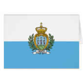 San Marino Flag (Voorkant Horizontaal)