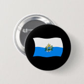 San Marino Flag Button (Voorkant /achterkant)