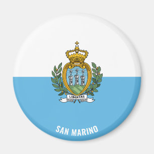 San Marino Flag Charming Patriotic Magneet