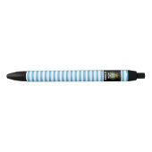 San Marino Flag Cute Patriotic Zwarte Inkt Pen (Voorkant)