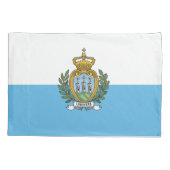 San Marino Flag Kussensloop (Achterkant)