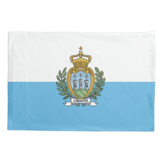 San Marino Flag Kussensloop (Achterkant)
